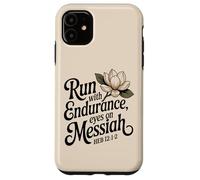 Corri con resistenza, occhi sul Messia Eb 12:1-2 Custodia per iPhone 11