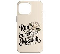 Corri con resistenza, occhi sul Messia Eb 12:1-2 Custodia per iPhone 16 Pro Max