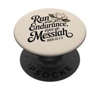 Corri con resistenza, occhi sul Messia Eb 12:1-2 PopSockets PopGrip Adesivo