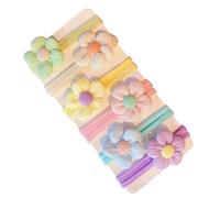Corri per capelli per bambini piccoli - Girl Scrunchies, Soft Bows | Supporti per coda di cavallo elastici Accessori per bambini Bande colorate Design floreale Wraps Carine Acconciature Pescolari