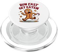 Corri veloce o mangiati - Divertente fuga di pan di zenzero PopSockets PopGrip per MagSafe