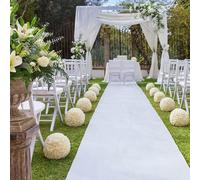 Corridoio nuziale passatoia bianco tappeto runner per matrimoni chiesa e festa Decor