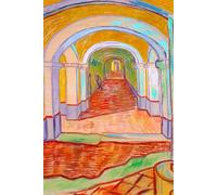 Corridor in the Asylum - Vincent van Gogh - Hardcover Notebook: 120 Lined Pages 6" x 9" Journal Diary Notepad