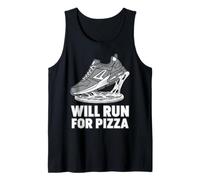 Corridore Che corre Divertente correrà per i corridori Amanti della Pizza Canotta