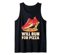 Corridore Che corre Divertente correrà per i corridori Amanti della Pizza Canotta
