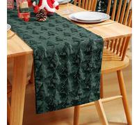 Corridore da tavolo in peluche morbido albero di Natale premium, decorazioni per feste per interni e all'aperto per tavoli da pranzo da cucina