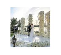 Corridore Di Navata Specchiato Per Matrimoni Riflettente Tappeto Runner Specchio Tappeti Rotolo Per La Festa Di Laurea Backdrops Runner Rug, Cerimonia Evento Casa Decorazione Interna ( Colore : White
