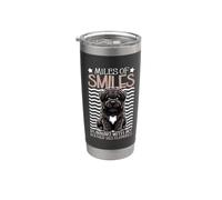 Corridore e Bouvier des Flandres Bicchiere termico in acciaio inox doppia parete