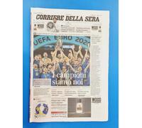 CORRIERE DELLA SERA 12 LUGLIO 2021 ITALIA CAMPIONE D'EUROPA EURO 2020 WEMBLEY