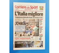 CORRIERE DELLO SPORT 13 LUGLIO 2021 FESTA ITALIA CAMPIONE D'EUROPA EURO 2020