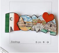 Corriere Exp.- 12 x Calamita Frigo Magnete Souvenir Roma Love Fridge Magnet Fr