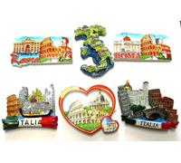 Corriere Exp. - 6 CALAMITE Magnete Frigo SOUVENIR DI ROMA Italia Souvenir From