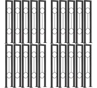 Corrimano a forma di U in ferro battuto antiscivolo per la sicurezza e la decorazione in loft, corridoio, balcone, ringhiera interna elegante per una maggiore stabilità e fascino estetico