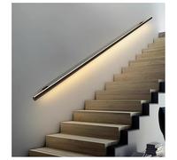 Corrimano a LED per scale con sensore corpo, lampada da parete in lega di alluminio per sicurezza e decorazione interna ed esterna