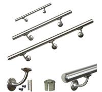 CORRIMANO A MURO IN ACCIAIO INOX D.32MM V42R ACCIAIO INOX