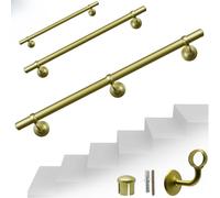 Corrimano a muro in Alluminio colore ORO SATINATO con sup 525