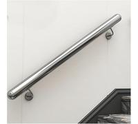 Corrimano a parete da 3,5 m, in acciaio inox, resistente ed elegante, per uso interno/esterno, facile installazione