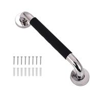 Corrimano Acciaio Inox per Scale Ringhiera per Scale Ingresso Giardino Passamano Esterni Interni Fissaggio a Parete per uso Interno ed Esterno Corrimano Antiscivolo(black,A 25-30cm)