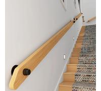 Corrimano antiscivolo in legno per scale, supporto di sicurezza per interni ed esterni, ideale per anziani e bambini, migliora la sicurezza e l'accessibilità della casa