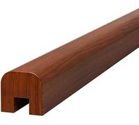 corrimano Corrimano in legno for scale, corrimano superiori in vetro, canale superiore in vetro, scanalatura for schede, lunghezza personalizzabile Passamano Scale(Walnut,120cm)