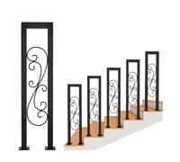 corrimano Corrimano moderni a forma di U Pali di supporto antiscivolo di sicurezza for ringhiere for scale decorative industriali for interni ed esterni Passamano Scale(100cm)