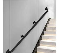 Corrimano da parete nero per scale interne ed esterne antiscivolo ringhiera di supporto di sicurezza 3 m in metallo battuto scala grab bar durevole ed elegante design