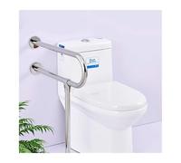 corrimano del bagno per anziani, 30 pollici con gambe a forma di U in acciaio inox montato sul pavimento WC maniglioni doccia sicurezza antiscivolo bracciolo bagno wal(Brushed)