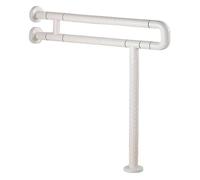 corrimano del bagno per anziani, For vasca da bagno, barra di sostegno for WC a U-tipo-corrimano for bagno con guscio in ABS, corrimano-maniglia antiscivolo for anziani disabili, bianco(White)