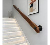Corrimano Di Legno Della Scala, Casa Contro Il Muro, Soppalco Dell'interno Ringhiere Degli Anziani Barra Di Sostegno Del Corridoio Del Passamano, Balaustro Della Scala, 50-440cm (A, 300cm)