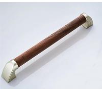 Corrimano di sicurezza for bagno, WC, barre di sostegno in legno, barra di sostegno solida for doccia con scanalatura antiscivolo for maniglia da bagno montata a parete(Brown,30cm)