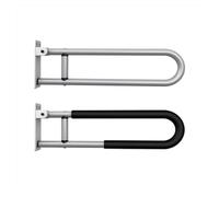 Corrimano di sicurezza for WC in lega di alluminio resistente e regolabile da 23,6 pollici - Corrimano for bagno for anziani e disabili - Ausilio di supporto(Black)