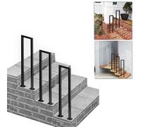 Corrimano esterno Ringhiera For Interni Ed Esterni, Picchetto Corrimano A Forma Di U In Ferro Battuto For Gradini Esterni, For Bambini, Anziani, Donne Incinte E Persone(35cm(1.1ft))