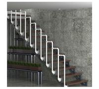 Corrimano for scale, Corrimano for scale for gradini esterni e interni, Ringhiera di sicurezza in ferro battuto, Picchetto for balaustre for scale(Natural2,60cm/23.6in)