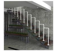 Corrimano for scale, Corrimano for scale for gradini esterni e interni, Ringhiera di sicurezza in ferro battuto, Picchetto for balaustre for scale(Natural,100cm/39.4in)