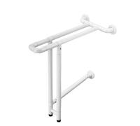 Corrimano For WC, Bracciolo For WC Facile Da Installare, Corrimano For WC Con Impugnatura Testurizzata, Design Luminoso For Impedire Alle Persone Anziane Di Cadere Di Notte(White)