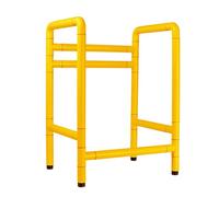 Corrimano For WC, Corrimano Di Sicurezza For WC Indipendente, Telaio Di Supporto Di Sicurezza For WC, Capacità Di Peso Di 660 Libbre For Corrimano Di Stabilità For WC For Anziani Disabili(Yellow)