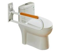 Corrimano for WC for anziani e disabili, supporto for ringhiera pieghevole for WC, impugnatura morbida, elevata capacità di carico, supporto antiribaltamento, bracciolo(70cm-Grey)