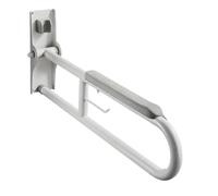 Corrimano for WC for anziani e disabili, supporto for ringhiera pieghevole for WC, impugnatura morbida, elevata capacità di carico, supporto antiribaltamento, bracciolo(80cm-Grey)