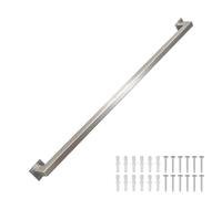 Corrimano in acciaio inossidabile argento｜corrimano per scale esterne Corrimano per ringhiere Kit di supporto per ringhiere｜1m 1.5m 2m 2.5m 300cm corrimano per balaustra a parete(540cm)