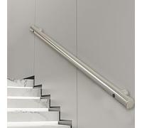 Corrimano in Acciaio Inossidabile per Scale Interne o Gradini Esterni, Corrimano per Ringhiere per Scale da 30-600 cm Corrimano per Scale in Tubo Tondo in Metallo Ringhiera di Sicurezza ( Size : 200cm