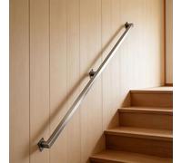 Corrimano in acciaio inossidabile per scale Set di corrimano da 1m 1.5m 2.5m 3.9m 4.5m per interni esterni Maniglione con tubo quadrato per terrazze pendenze e ringhiere di portici(0.9m)