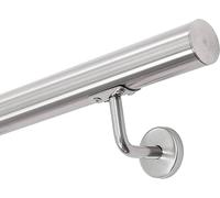 CORRIMANO IN ACCIAIO INOX AISI 304 Ø42.4MM BASIC COMPLETO DI ACCESSORI - 5000 mm.