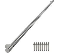 Corrimano in Acciaio Inox, Maniglione per Esterni, Corrimano per Scale, Kit di Supporto per Ringhiera, Esterno Esterno, Balaustra A Parete, Corrimano, Maniglia di Supporto per Corr, 1ft/30cm