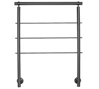 Corrimano in acciaio inox per montaggio laterale 08 m 595 m al pezzo per scale balcone terrazza con montanti orizzontali Variante lunghezza 100 cm con 2 pali e 3 montanti distanza laterale 30 mm