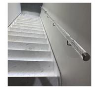 Corrimano in acrilico trasparente da 40 cm, antiscivolo, per bambini interni ed esterni, montaggio a parete, lunghezza regolabile 50 cm 600 cm, perfetto per la casa.