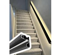 Corrimano in Alluminio con LED e Sensore di Movimento
