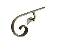 Corrimano in Ferro Battuto Modello Napoli | Lunghezze da 50 a 400 cm | per uso interno ed esterno | fai da te (Bronzo Anticato, 220 cm)