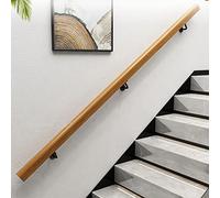 Corrimano in legno antiscivolo a parete per scale - Barra di supporto per interni per anziani per soppalco per corridoio - Kit completo (colore: legno Dimensioni: 1000 cm)