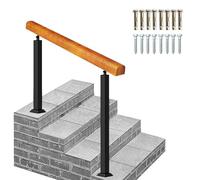 Corrimano in Legno per gradini all'aperto, corrimano a Scala transitoria, corrimano a 3 gradini con Supporto a Pavimento, corrimano per Portico e corrimano per Il corrimano in Cemento, Matto