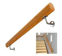 Corrimano In Legno Per Scale Ringhiere Per Scale Montate A Parete, Kit Di Maniglioni Di Sicurezza Per Anziani E Bambini, Asta Di Supporto Per Corridoio(100cm/3.3ft)